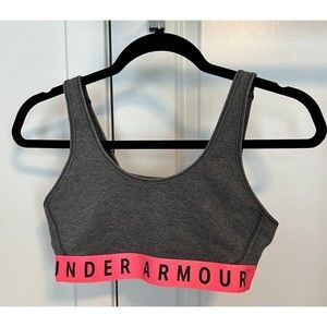 Under Armour Women's Favorite Cotton Everyday Bra Small Charcoal/PinkBlack S